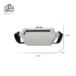 تصویر اختصاصی از نمای سایزبندی بادی‌ بگ (کراس بادی) بنج کد ۷۸۵۱ در رنگ طوسی