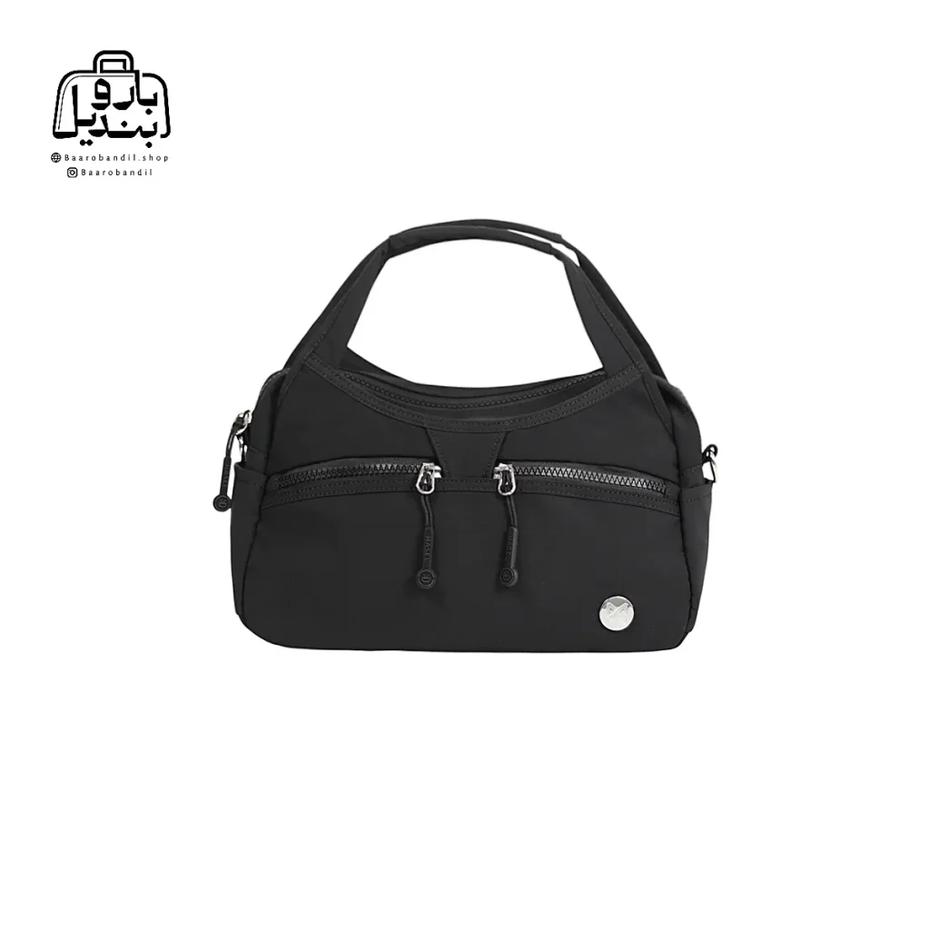 تصویر اختصاصی از نمای جلوی کیف زنانه حاصل Hasel کد ۱۵۵۳-۱ در رنگ مشکی